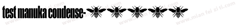 test manuka condense字体转换